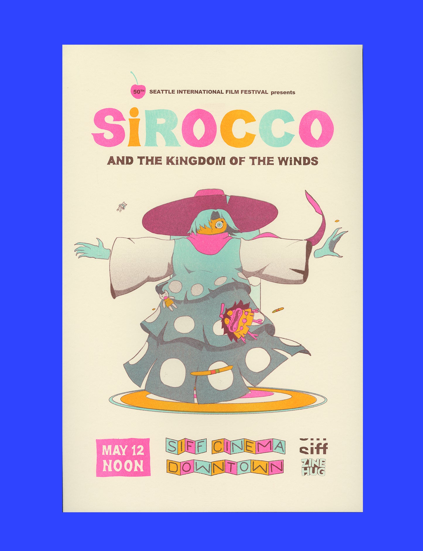 Sirocco Risograph Poster