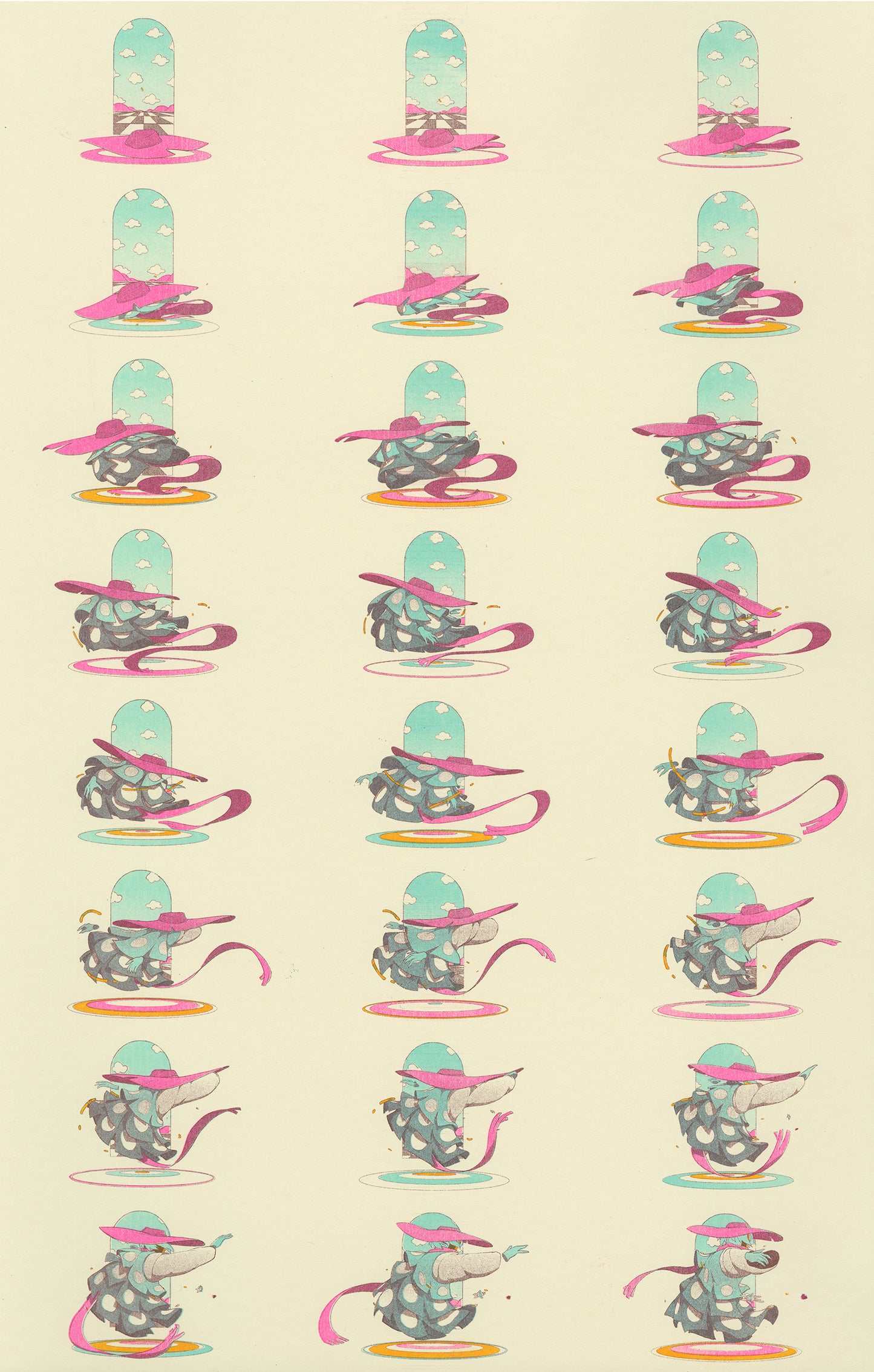 Sirocco Risograph Poster